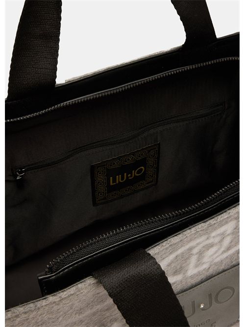 Shopping bag grande con logo LIU JO | 2F5027T2742/71502